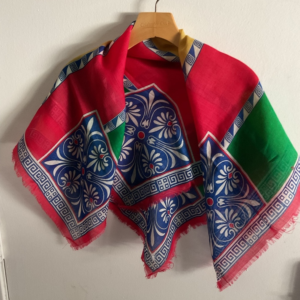 Vintage Colorful square scarf
